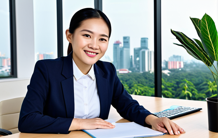 스포츠경영관리사 경력 전환 사례 - **

A confident, professional-looking woman in a modest business outfit (áo sơ mi and quần tây are f...