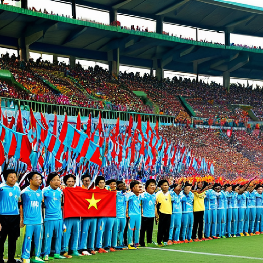 스포츠경영관리사와 스포츠 트렌드 분석 - Thể thao (Sports)**

A crowded stadium in Hanoi, Vietnam, during a V.League football match. Fans are...